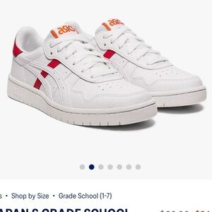 Asics JAPAN  S GS Kids White Shoe Sneakers  US 4 Kid 5.5 Womens Adult NWT